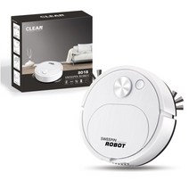 로봇 청소기 진공2023 USB 청소 로봇 진공 걸레질 3 In 1 스마트 무선 1500Pa 드래그 바닥 홈 오피스 빗자, 01 white