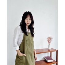 모올글래드 캔버스 3포켓 멜빵 H형 생활방수 앞치마, 캔버스 3포켓 멜빵 H형 생활방수 앞치마(카키)