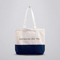 니쥬샵 투톤쇼퍼 캔버스백(네이비) 숄더백 에코백