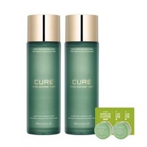 김정문알로에 큐어 하이드라 수딩 토너 130ml x 2p + 체험키트, 2세트