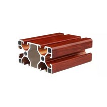 가이드레일 4080 알루미늄 프로파일 압출 CNC 프린터 부품 용 유럽 표준 알루마이트 선형 레일 6063 T5, Oak grain_450mm