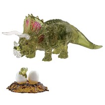 퍼즐피플 3D 크리스탈 입체퍼즐모형 시리즈, 동물, 3D크리스탈 트리케라톱스 (다크 그린), 3D크리스탈 트리케라톱스 (다크 그린), 61p