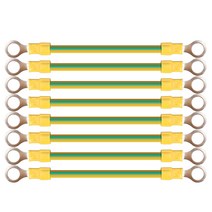 편조선 접지 100개 배전반 태양광 접지선 본딩 노이즈, 4sq x 150mm(구멍 8mm)