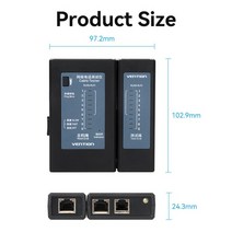 랜테스터기 네트워크 랜 테스터 측정 vention 케이블 rj45 rj11 rj12 utp 와이어 테스트 도구 lan 8p8c 전화 cat5 cat6 cat7 ftp utp, 1팩