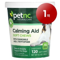 리암마켓 petnc NATURAL CARE 펫엔시 강아지 고양이용 케어 진정 효과 소프트츄 120개입 180g 1팩