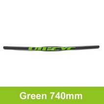 자전거 핸들바 손잡이 드롭바 라이저바 중국 ULLICYC 유명 브랜드 Ullicyc 탄소 MTB 핸들 바 평면 또는 상승 31.8*580/600/620/640/660/680/700, Green-flat-740mm