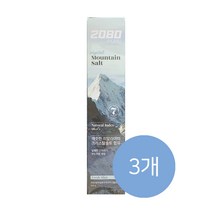 2080 퓨어 마운틴솔트 치약 크리스탈 민트, 160g, 3개