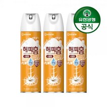 [유한양행]해피홈 모기약 수성 에어로솔 감귤향 500mL 3개