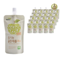 라이브잇 풀무원 바른선 유기농 골든애플주스, 80개, 100ml