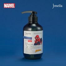 제이멜라 마블 스파이더맨 우드 앤 솔트 아크네 퍼퓸 바디워시 500ml, 8개