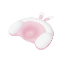 아기두상교정 신생아 0-12개월 여름 베개 4D 항균, 핑크 래빗