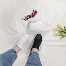 여자 티안나는 키높이 화이트 스니커즈