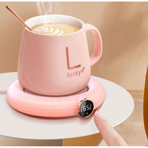 씨에카 컵워머 머그워머 USB 온도유지, 핑크1개
