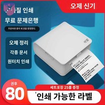 포켓 사진 출력기 인쇄기 휴대용 핸드폰 미니 프린터, 업그레이드된 초고화질 인쇄, 공식 표준배치