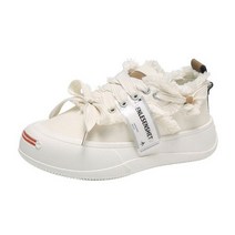 여자 신발 2022 여름 유행 캔버스 낮은 컷 캐주얼 Socofy 플랫 Zapatos 드 Mujer124492