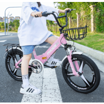 접이식 여아자전거 초등 고학년 20인치 22인치 자전거, 18인치 접이식 핑크