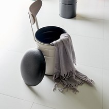 가구앤하우스 빈티지 수납 드럼통의자 고깃집 포장마차 포차 인테리어 깡통스툴 등받이의자 수납의자(6가지색상), 빈티지 수납 깡통의자 (블랙)