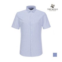 인디안 TREMOLO 코튼 폴리 혼방 소매 버튼 반팔 셔츠__TGRTSUY3561