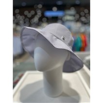 루이까스텔[NC강남] 23S/S LOUIS CASTEL 남성 하계용 잔체크 패턴 스몰 와펜 벙거지 골프모자, 네이비(N)