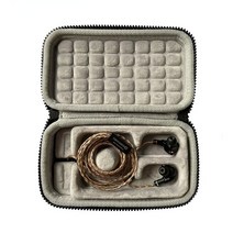 먼지커버덮개 방수 방진 HIFI 이어버드 이어폰 슬리브 백 휴대용 케이스 홀더 정리 보관함 64 오디오 U6t U12T U18T A18 파이널 A8000 시리즈용, black
