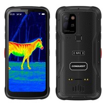 스마트폰열화상카메라 CONQUEST-S20 5G 열 화상 스마트폰 IP68 방수 48MP 4 카메라 6.3 인치 글로벌 버전 휴대폰, [01] 8GB 128GB, [01] Black