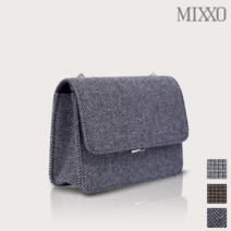 미쏘 패브릭 미니크로스백 헤링본BK_MIAAK9V1MG