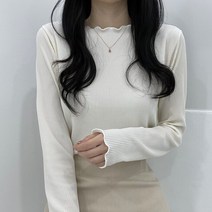 봄맞이하기 좋은 프릴 골지 셔츠