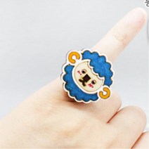 동물반지 만들기 어린이 유아 나무팬던트 색칠 재료 5인 동아리 수업 행사 방과후