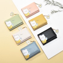 파르떼 곰돌이 학생 지갑 여자 카드 반지갑