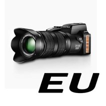 VENIBORY 디지털 카메라 HD D7200 PROTAX 33 백만 화소 자동 전문 SLR 비디오 24X 광학 줌 세 렌즈, [01] D7200 with EU Plug, [02] With 8G SD Card