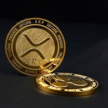 동전 기념 주화 new crypto xrp coin alloy ripple coin gold cryptocurrency with coin box fine coin 인테리어 소품, 새로운1