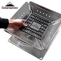안전캠핑 화재방지 불멍 주철 숯 받침대 S 장작, 1개