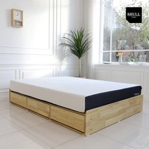 슐 미엘 LED 수납 온열 온돌 황토볼 흙침대 평상형 슈퍼싱글 퀸 SL151, 03_퀸 무헤드보드형