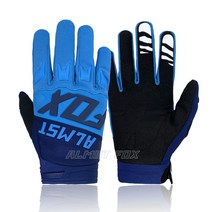 Almst Fox-10 가지 색상 MX 오토바이 장갑 ATV UTV 모토 크로스 라이딩 레이스 산악 사이클링 MTB 장갑, 03 Blue Blue