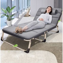 휴식용 취침 침대용 의자 리크라이닝의자 접이식, A, 1개