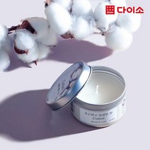 [다이소]틴케이스캔들60 g(코튼향)-1032404