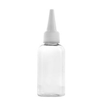 허브스프레이 플라스틱용기 뾰족캡 흰색 검정 30~100ml, 50ml(타원형), 투명용기 흰색캡, 1개