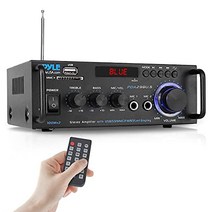 Pyle 무선 블루투스 스테레오 전력 증폭기 - 200W 2 채널 오디오 스테레오 수신기 미국 보증 w/ RCA USB SD MIC IN FM 라디오 RCA를 통한 홈 시어터 엔터테인먼트용 스튜디오 사용 -Pyle PDA29BU.6