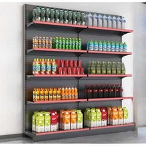 편의점 철제 앵글 곤도라 팬트리 양면 120cm 약국, 상세 페이지 참고, 양면 120x80x165 메인 5단