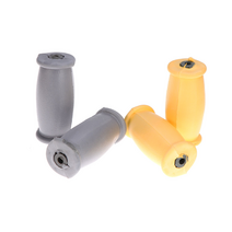 네발 노인 의료용 한 쌍의 고무 목발 손 그립 강한 목발 손잡이 교체 목발 액세서리 (회색), 02 Yellow