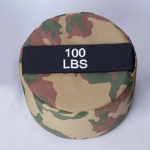 실린더 STRONGMAN 헤비 듀티 복싱 체육관 운동 크로스 트레이닝 역도 스톤 리프트를위한 휘트니스 파워 샌드백, 1개, camo100lbs