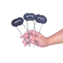 u자형 인조 잔디 고정핀 100개 밭 비닐 철근핀 매트, 지름4mm길이20cm폭4cm100개