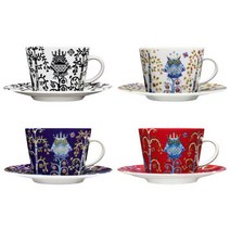 이딸라 타이카 커피잔 세트, 상세설명 참조, 레드