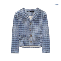자라 자켓 여성 ZARA 봄 포인트 체크 정장자켓 숏 2730101