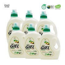 세제혁명 액체세제 지엘플러스투명1.8L*6통