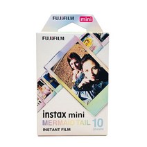폴라로이드 필름 mini7s/9/25/70/90/7c/8/11 후지필름 인스탁스 즉석카메라 미니에보 미니샷2필름 고필름 미니 코닥 사진인화기 스퀘, 단일사이즈, 머메이드 인화지 10매