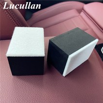 셀프 Lucullan 검은 색 자동차 유리 앞 연마 울 바 지우개 왁스 필름 제거 셸락 닦아 탈지 청소 펠트 블록, [03] 10 Pcs Black Sponge