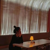 바다무드등 움직이는 물결 조명, 83cm 전구색 (노란 빛)