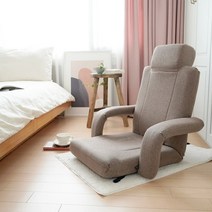 이찌라쿠 뉴히락 허리디스크 앉은뱅이 안락한 방석 1인용 좌식 의자, 블랙(PVC)