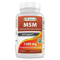Best Naturals MSM 베스트 내추럴스 MSM 1500mg 180정